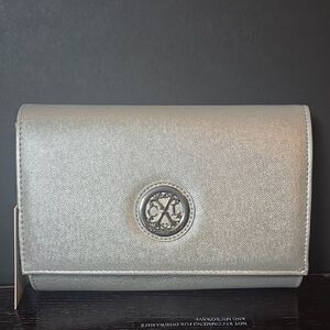 Christian Lacroix Metallic Silver Clutch